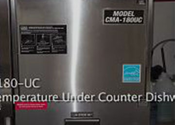 Thumbnail of first training video for undercounter dishwasher